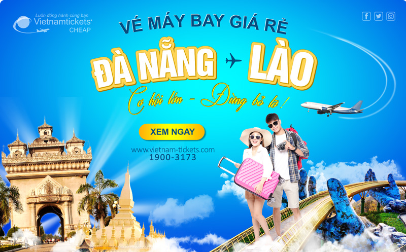 Vé máy bay Đà Nẵng đi Lào hấp dẫn các du khách địa phương bởi thiên nhiên tươi đẹp và người dân thân thiện