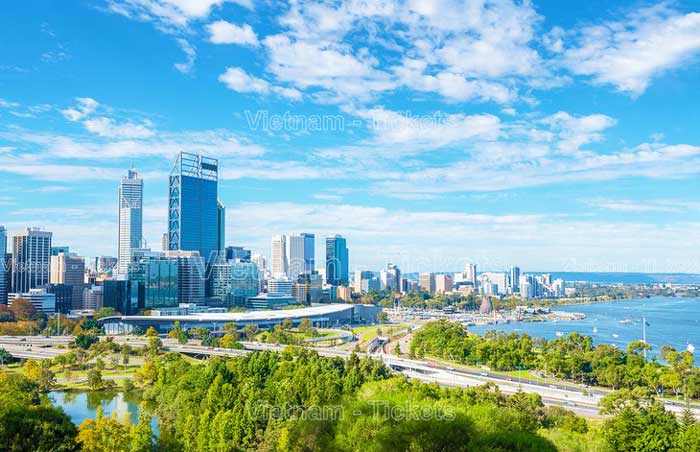 Các chặng bay, hãng hàng không phổ biến từ TPHCM đi Perth