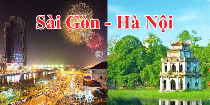 Hà Nội và Sài Gòn, hai trung tâm kinh tế - văn hóa lớn của Việt Nam