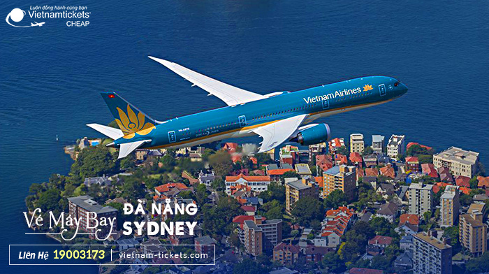 Vé máy bay Đà Nẵng Sydney của Vietnam Airlines phổ biến được ưa chuộng