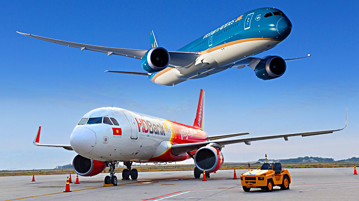 Vietnam Airlines & VietJet Air phục vụ Vé máy bay đi Canberra chặng liên danh