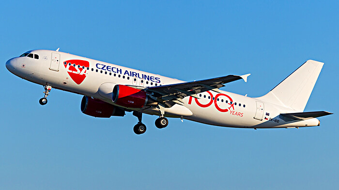 Hãng Czech Airlines (CSA) phục vụ vé máy bay đi Cộng Hòa Séc