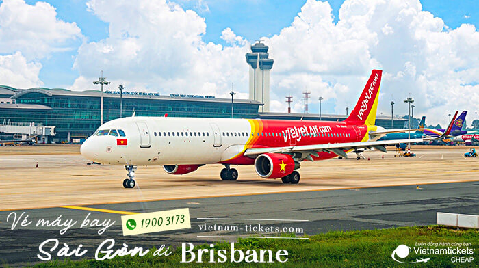 Bay thẳng cùng hãng VietJet vé máy bay từ Sài Gòn đi Brisbane 