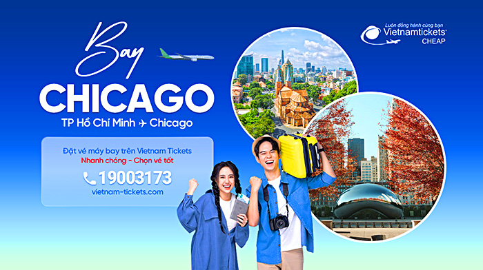 Vé máy bay từ TP.HCM đi Chicago | Vietnam Tickets