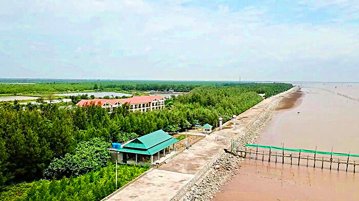 Bãi biển Cồn Đen tọa lạc xã Thái Đô huyện Thái Thụy tỉnh Thái Bình