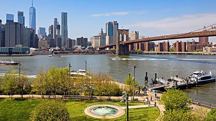 Công viên cầu Brooklyn ở thành phố New York