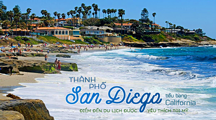 Bãi biển thuộc thành phố San Diego Mỹ