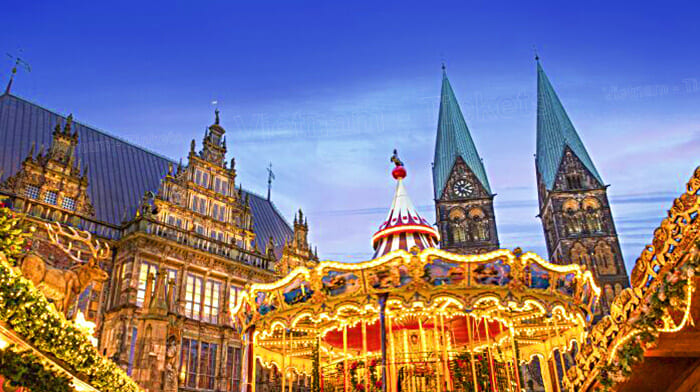 Lễ Giáng Sinh Lung Linh tại Bremen nước Đức |  Vé Máy Bay đi Bremen