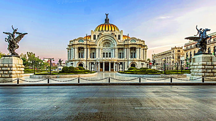 Trung tâm Văn Hóa Cung Điện Nghệ Thuật Mexico - Palacio de Bellas Artes | Vé Máy Bay đi Mexico