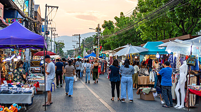 Chợ Đêm Cuối Tuần Chiang Mai | Vé máy bay TP.HCM đi Chiang Mai