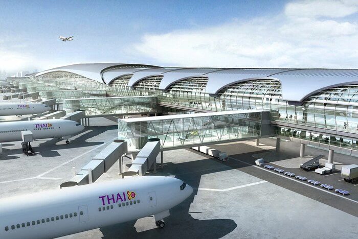 Sân bay Quốc tế Suvarnabhumi Thái Lan \ Hãng hàng không Thai Smile với Vé Bay Giá Rẻ chỉ từ 55 USD tại Vietnam Tickets Liên hệ Hotline 19003173