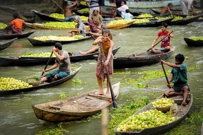 Chợ nổi Barisal | Vé Máy Bay đi Bangladesh Giá Rẻ tại Đại lý Vietnam Tickets Hotline 19003173