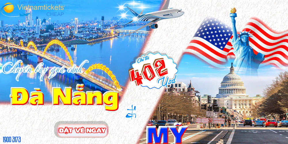 Chuyến bay quá cảnh từ Đà Nẵng đi Mỹ giá rẻ