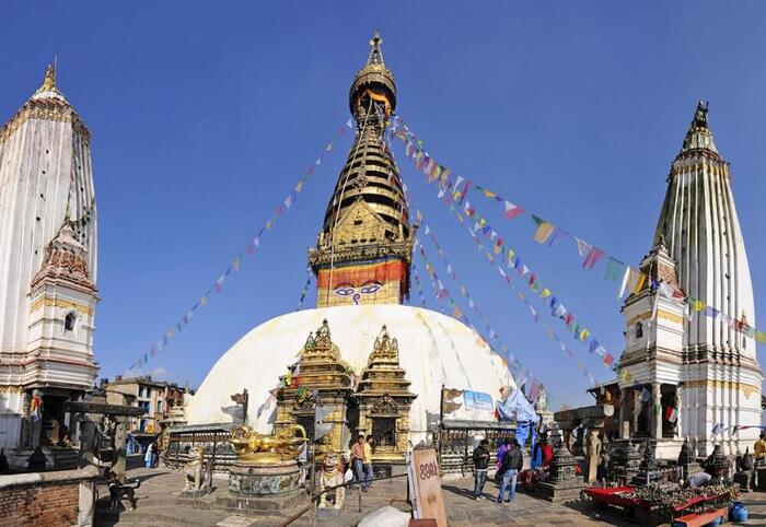 Khu Đền Thờ Swayambhunath | Vé máy bay đi Nepal Giá Rẻ tại Vietnam Tickets Hotline 19003173