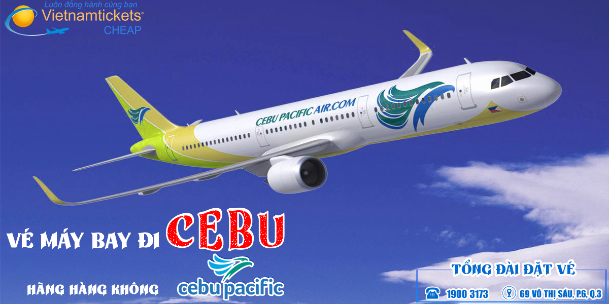 Vé máy bay đi Cebu - hãng Cebu Pacific