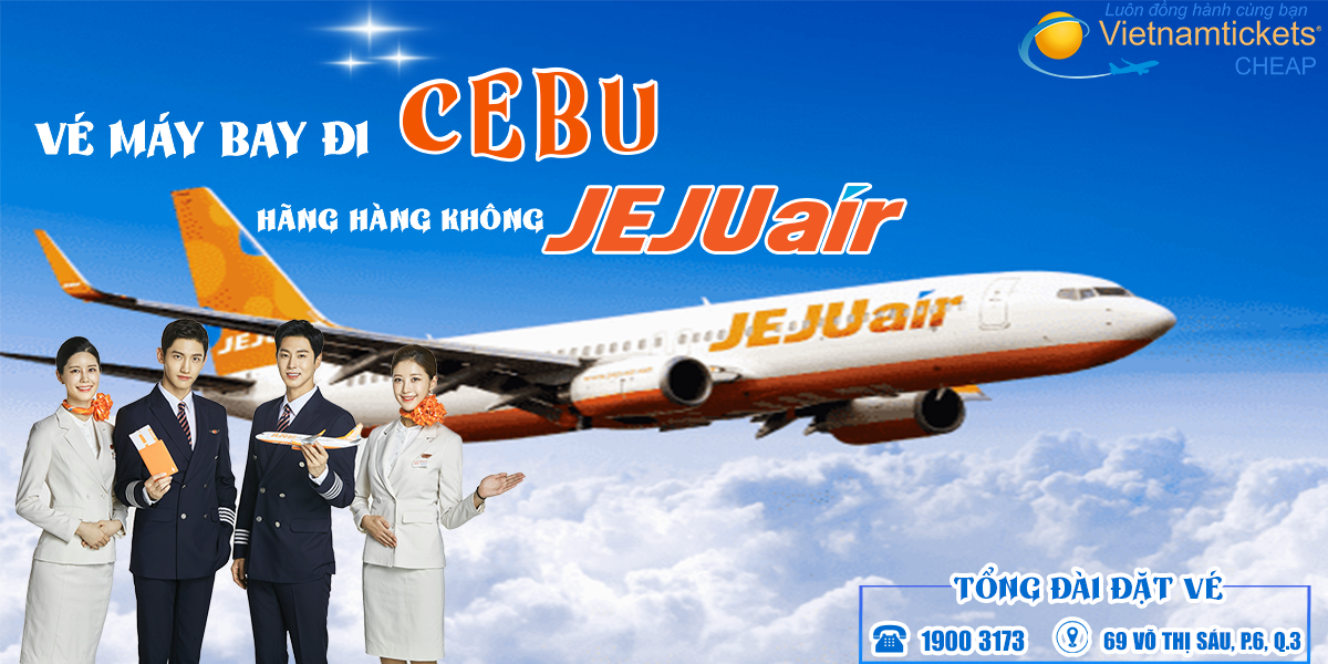 Vé máy bay đi Cebu - hãng Jeju Air