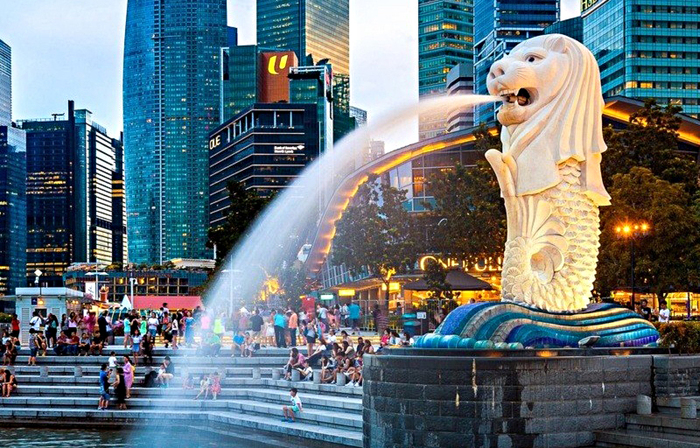 Công viên Merlion Singapore | Vé Máy Bay Hồ Chí Minh đi Singapore Giá Rẻ tại Đại lý Vietnam Tickets Hotline 19003173