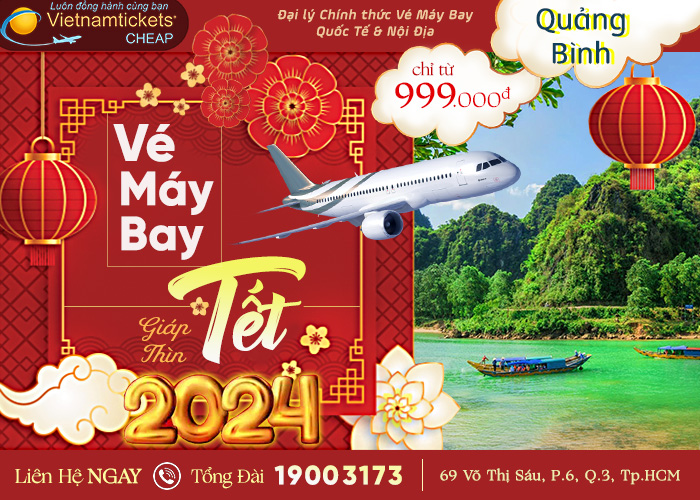 Vé máy bay tết 2024 - Quảng Bình