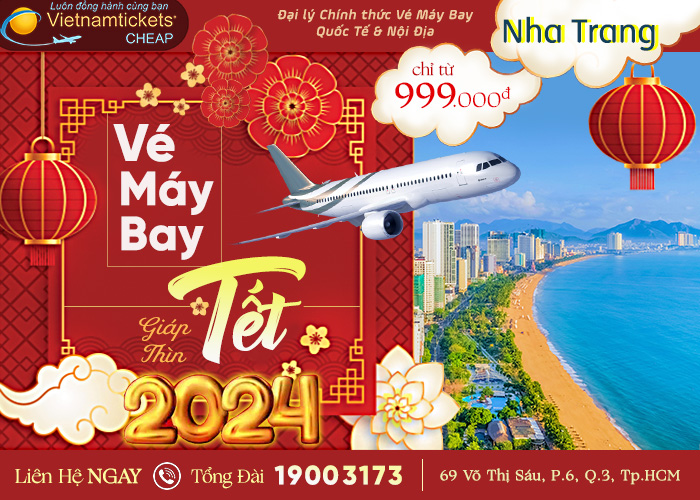 Vé máy bay tết 2024 - Nha Trang