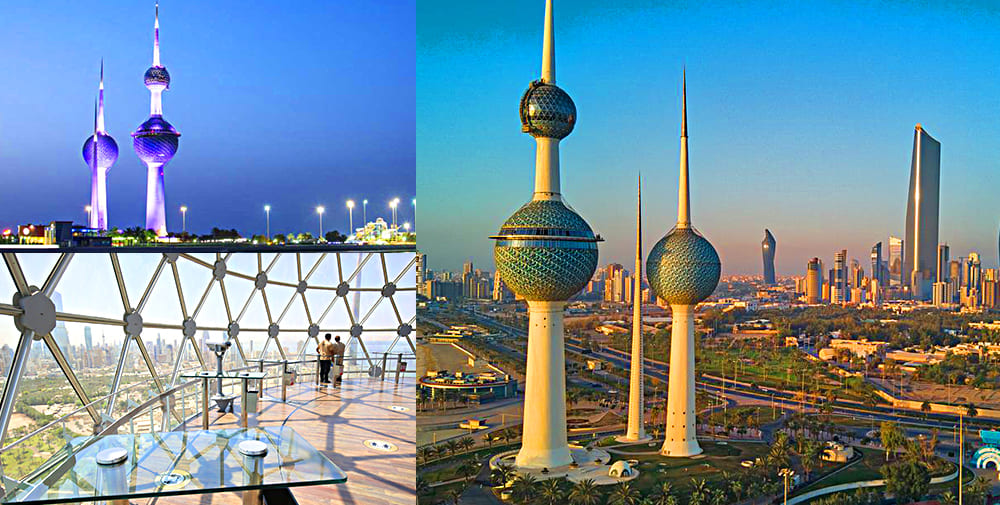 Tháp Tower tại Kuwait | Vé máy bay đi Kuwait - Hotline 1900 3173 Vietnam Tickets