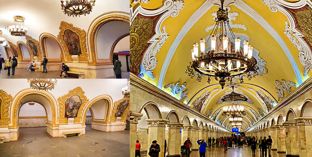 Trạm Tàu Điện Ngầm tuyệt đẹp tại thủ đô Moscow nước Nga | Đặt Vé Bay Giá Rẻ tại Vietnam Tickets Hotline 1900 3173