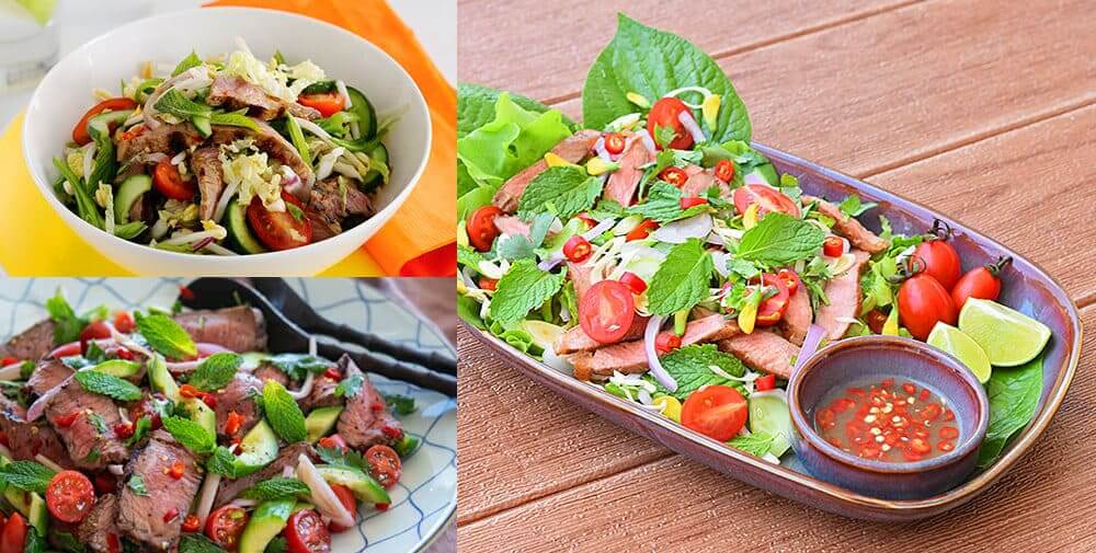 Yum Nua - Salad thịt bò kiểu Thái | Vé Máy Bay Đà Nẵng đi Thái Lan Hotline 19003173 tại Vietnam Tickets