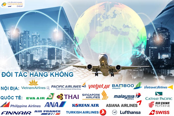 Các đối tác hàng không | Vietnam Tickets