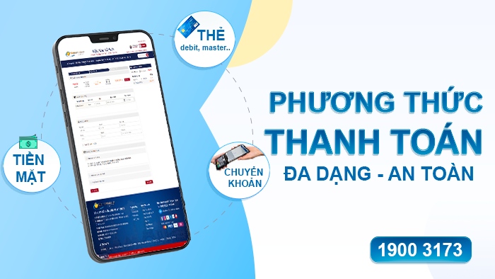 Phương thức thanh toán đa dạng - an toàn | Vietnam Tickets