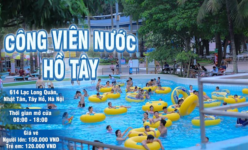 Công viên nước Hồ Tây - điểm giải nhiệt lý tưởng giữa ngày hè nóng bức | Công viên nước ở Hà Nội