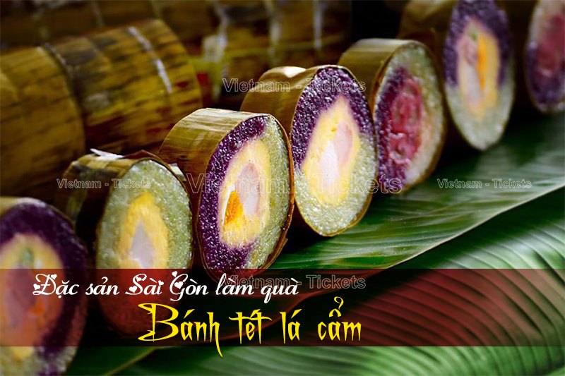 Bánh tét lá cẩm | Đặc sản Sài Gòn làm quà