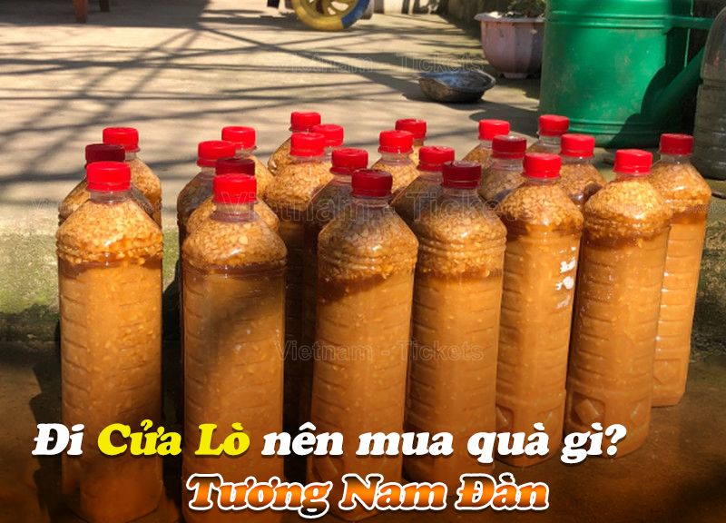 Đi Cửa Lò nên mua quà gì? Tương Nam Đàn loại tương đặc sản, vị ngon và đậm đà, rất riêng của địa phương