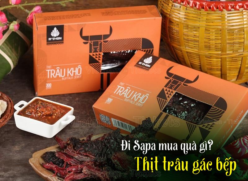 Đi Sapa mua quà gì? Thịt trâu gác bếp