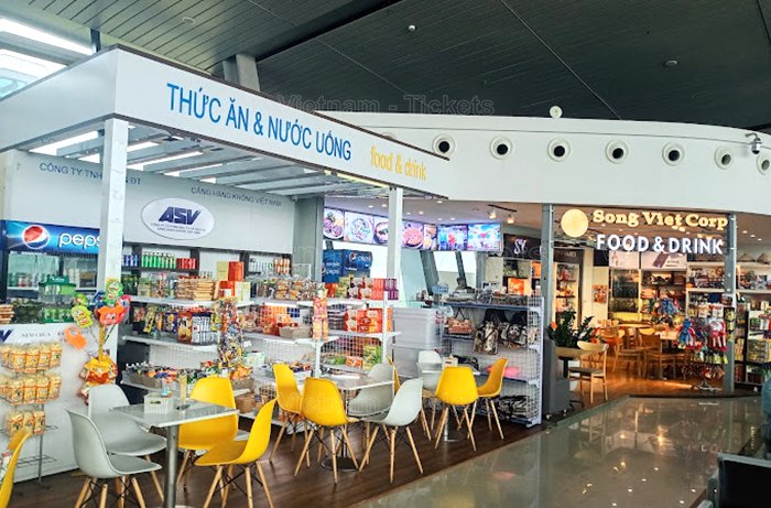 Khu vực ăn uống tại sân bay Cát Bi | Đi từ sân bay Cát Bi về trung tâm Hải Phòng