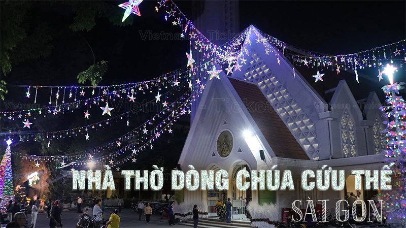 Nhà thờ Dòng Chúa Cứu Thế | Địa điểm đi chơi Noel ở Sài Gòn