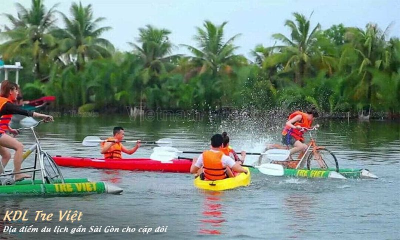 Cùng người ấy trải nghiệm chèo thuyền kayak tại KDL Tre Việt phải nói không gì bằng | Địa điểm du lịch gần Sài Gòn cho cặp đôi