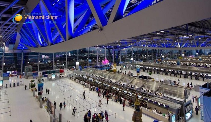 Hệ thống nhà ga sang trọng và rộng lớn tại sân bay Don Mueang