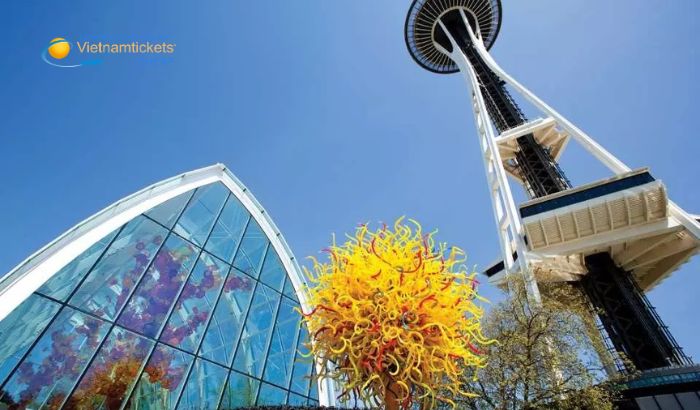 Chiêm ngưỡng Space Needle là trải nghiệm thú vị tại thành phố Seattle