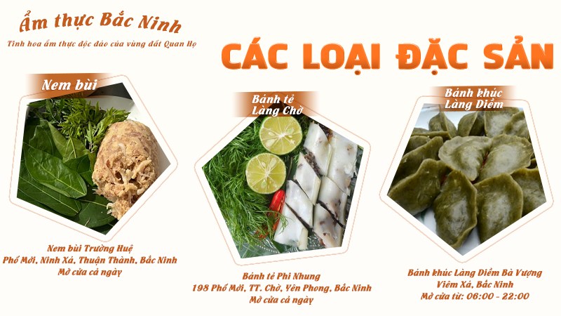 Các loại bánh đặc sản | Food tour Bắc Ninh