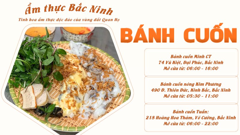 Bánh cuốn nóng | Food tour Bắc Ninh