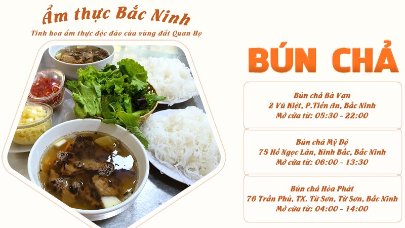 Bún chả | Food tour Bắc Ninh