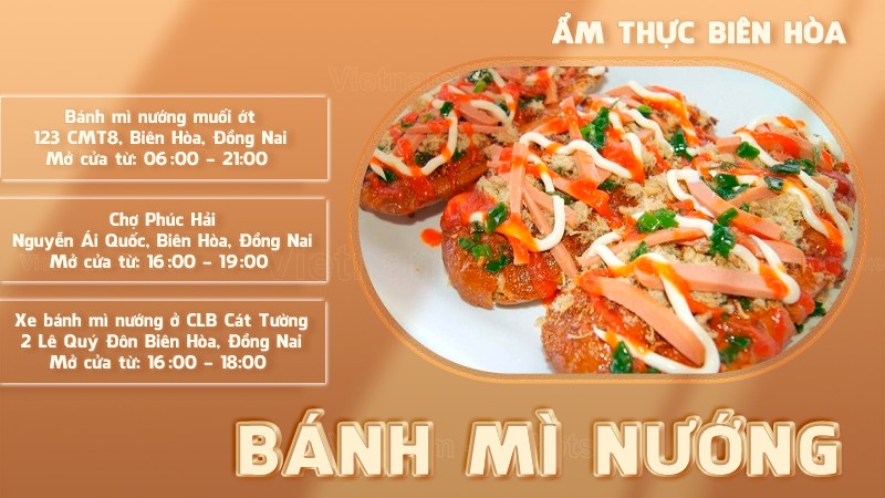 Bánh mì nướng | Food tour Biên Hòa