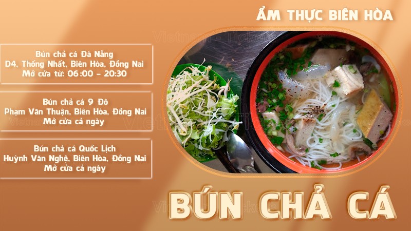 Bún chả cá | Food tour Biên Hòa