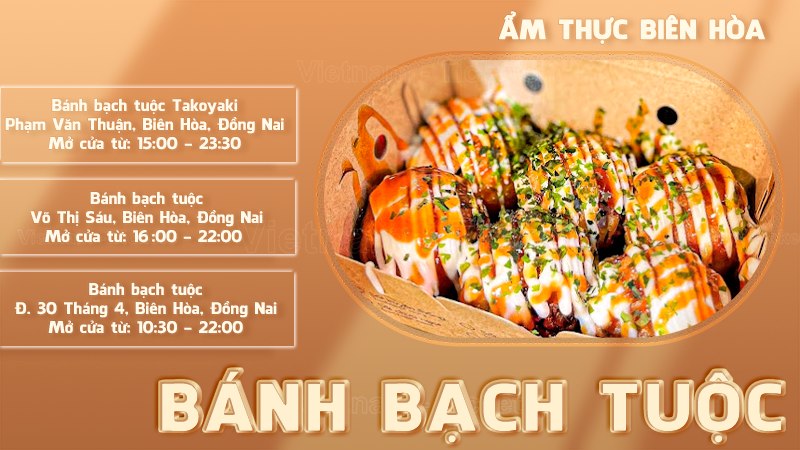 Bánh bạch tuộc | Food tour Biên Hòa