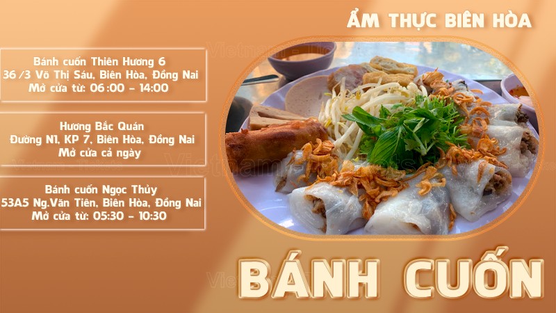 Bánh cuốn | Food tour Biên Hòa