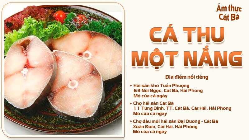 Các món từ cá thu một nắng | Food tour Cát Bà