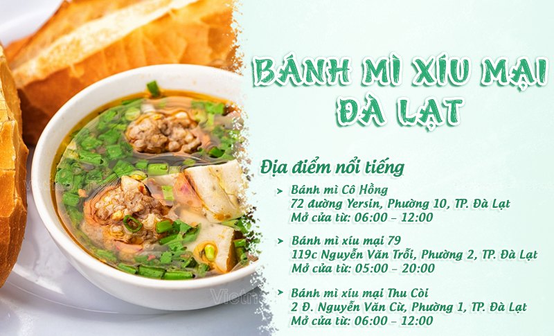 Bánh mì xíu mại | Food tour Đà Lạt