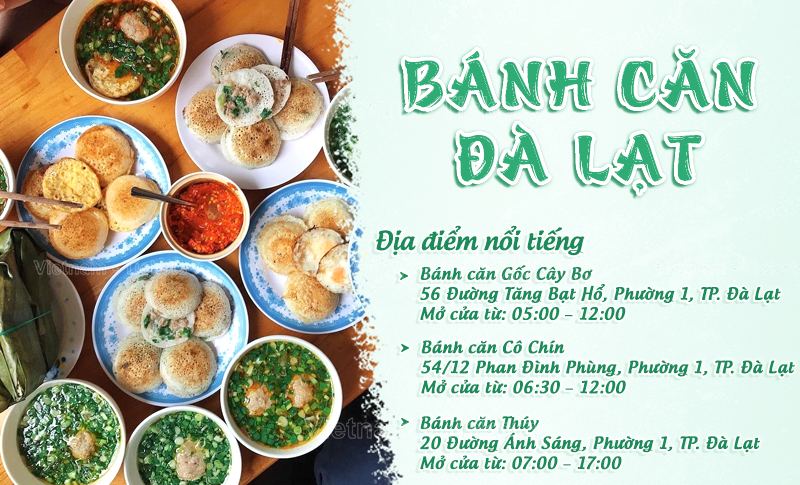 Bánh căn Đà Lạt | Food tour Đà Lạt