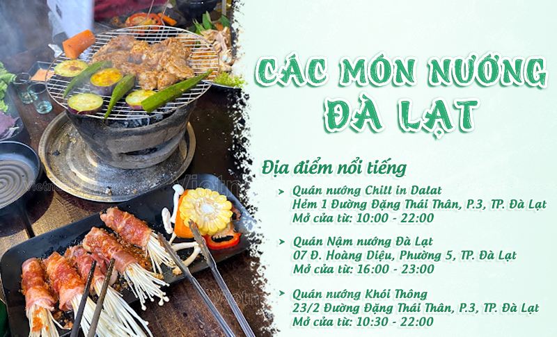 Các món nướng | Food tour Đà Lạt