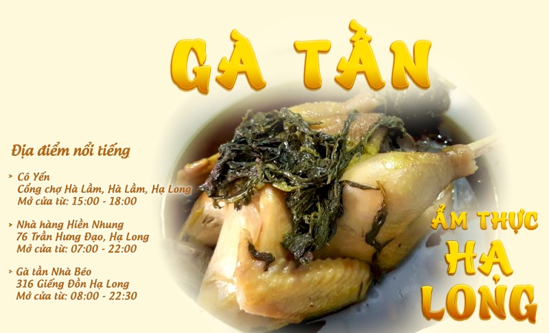 Gà tần | Food tour Hạ Long