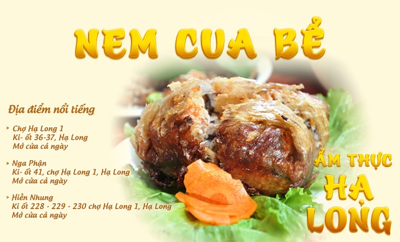 Nem cua bể | Food tour Hạ Long